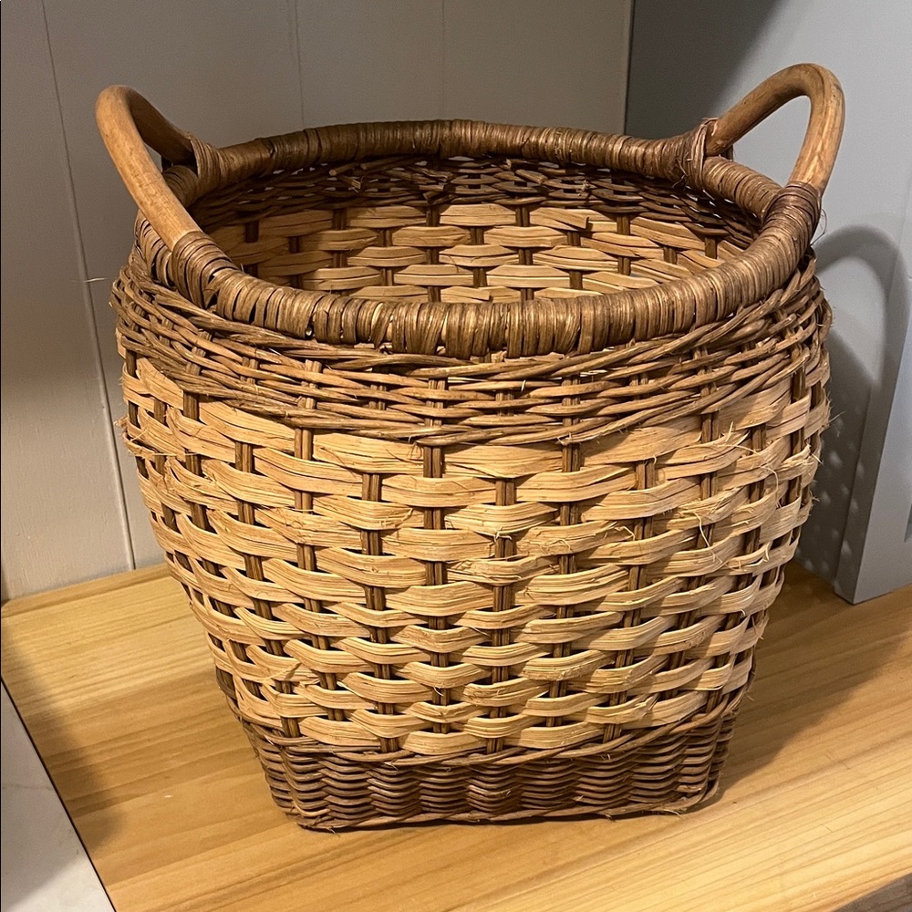 Handcrafted Brown Woven Basket